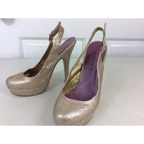 Steve Madden Sequin Party Heels Womens 6 - Picture 6 of 7